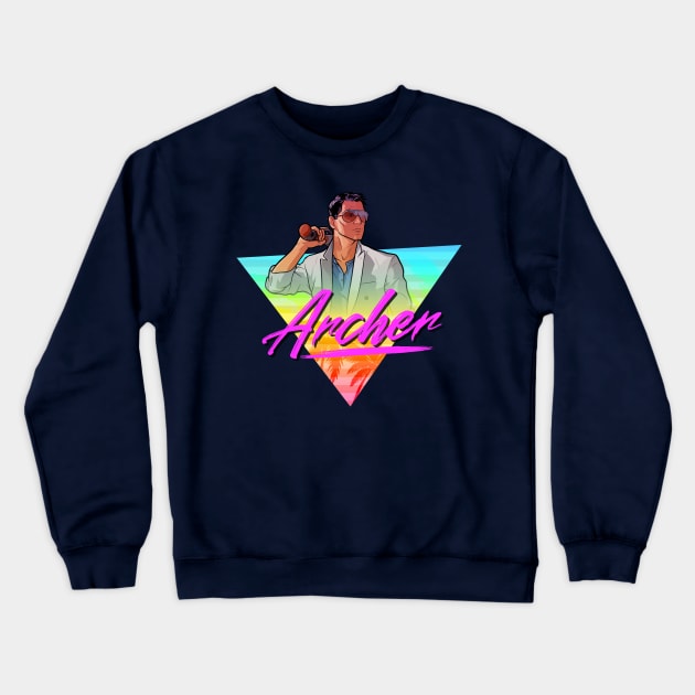 Archer 80s Design Crewneck Sweatshirt by WorldsFair